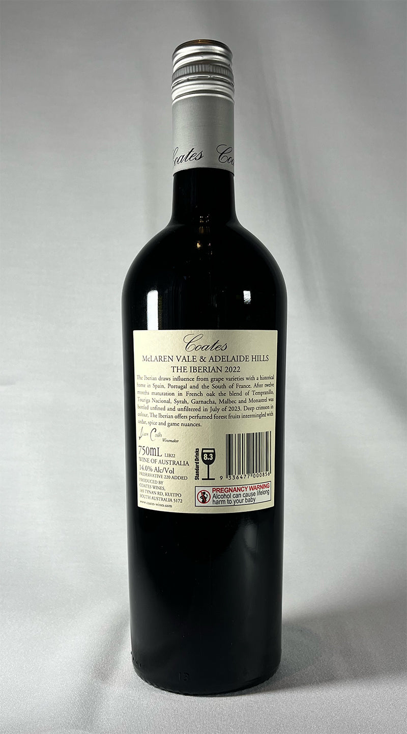 Coates 'The Iberian' tempranillo-touriga-syrah-monastrell 2022