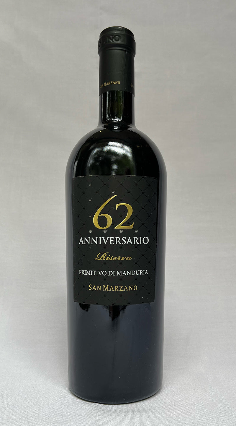 San Marzano 'Anniversario 62' primitivo 2018