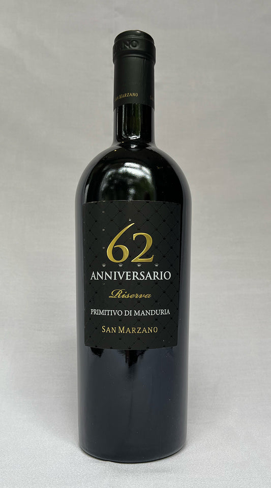 San Marzano 'Anniversario 62' primitivo 2018